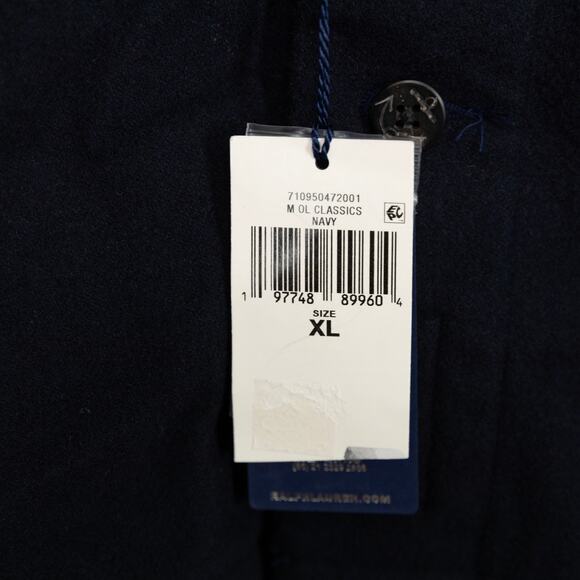 Polo Ralph Lauren Men Wool Blend Utilitarian Twill Shirt Navy Size XL - Picture 5 of 7